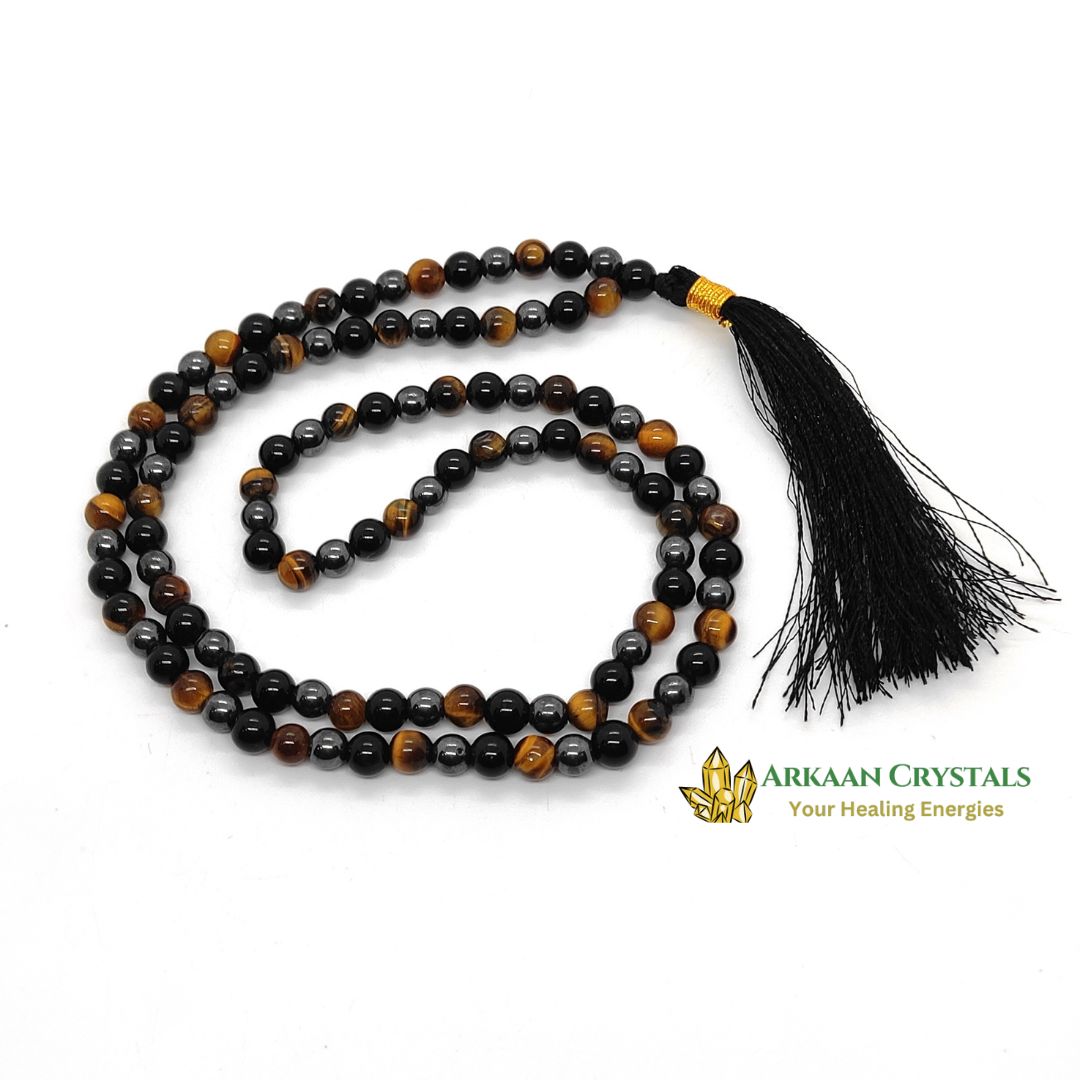 Triple Protection Japa Mala 108 +1 Beads