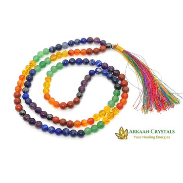 Seven Chakra Japa Mala 108 + 1 Beads