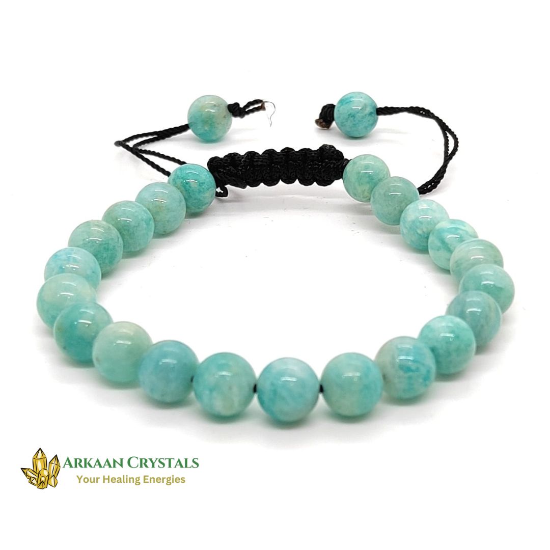 Amezonite Stone With Adjustable Bracelet