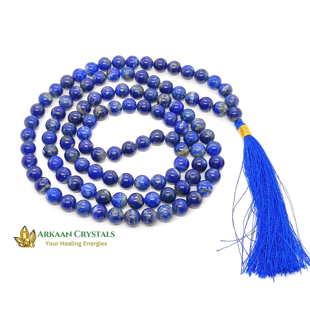 Lapis Lazuli Japa Mala 108 + 1 Beads